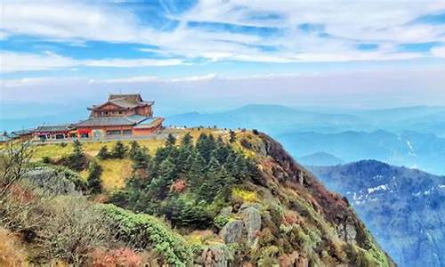 自驾到零公里游玩峨眉山_自驾峨眉山旅游攻